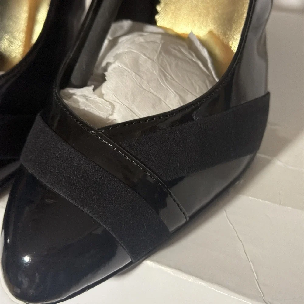 Chadwick's Women's Black Patent Leather Heels 8.5‎ M